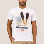 Connecticut ski t-shirt (Voorkant)