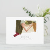 Connecticut Sla de datum fotokaart op Save The Date (Staand voorkant)