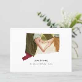 Connecticut Sla de datum fotokaart op Save The Date