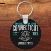 Connecticut Sleutelhanger (Voorkant)