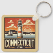 Connecticut Sleutelhanger (Achterkant)