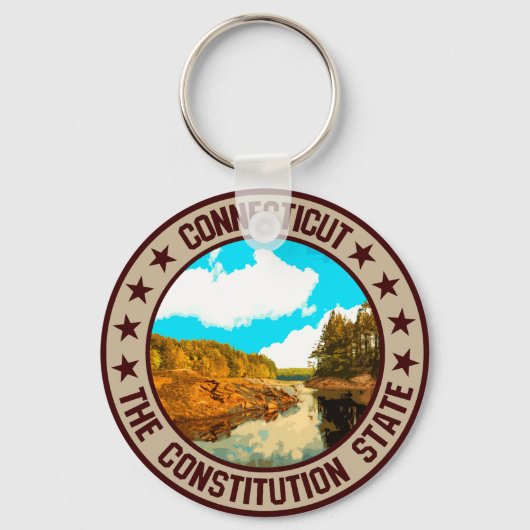 Connecticut Sleutelhanger (Voorkant)