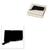 Connecticut Solid Rubber Art Stamp Rubberstempel (Gestempeld)
