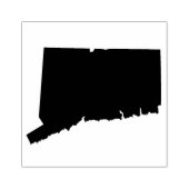 Connecticut Solid Rubber Art Stamp Rubberstempel (Afrduk)