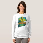 Connecticut Staat Kunst T-Shirt – Olieverf... (Voorkant volledig)