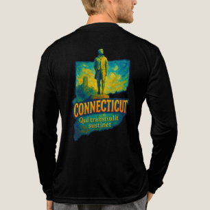 Connecticut Staat Kunstzinnige T-Shirt – Olieverf.