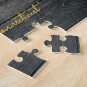 Connecticut Staatspuzzel – Rustic New England Legpuzzel (Zijkant)