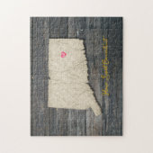 Connecticut Staatspuzzel – Rustic New England Legpuzzel (Verticaal)
