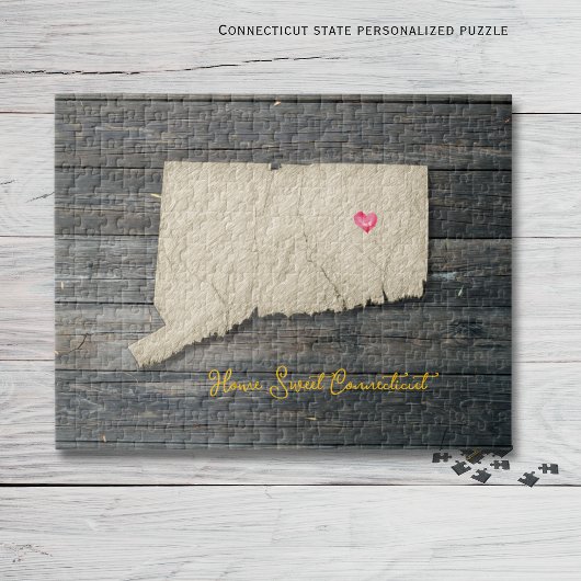 Connecticut Staatspuzzel – Rustic New England Legpuzzel