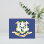 Connecticut Staatsvlag Briefkaart (Staand voorkant)