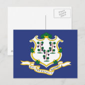 Connecticut Staatsvlag Briefkaart (Voorkant / Achterkant)
