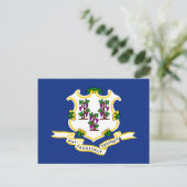 Connecticut Staatsvlag Briefkaart (Staand voorkant)