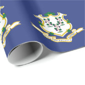 Connecticut Staatsvlag Cadeaupapier (Rol Hoek)