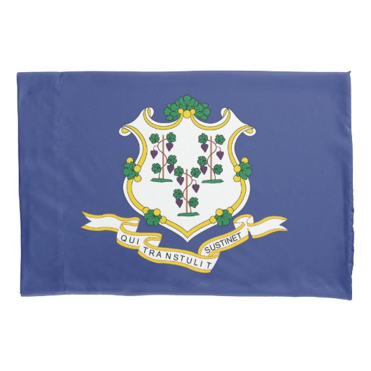 Connecticut Staatsvlag Kussensloop (Voorkant)