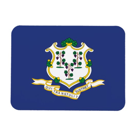 Connecticut Staatsvlag Magneet (Horizontaal)