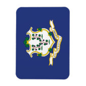 Connecticut Staatsvlag Magneet (Verticaal)