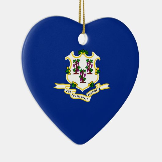 Connecticut Staatsvlag Ontwerp Decoratie (Rechts)