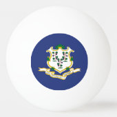 Connecticut Staatsvlag Pingpongbal (Voorkant)