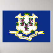 Connecticut Staatsvlag Poster (Voorkant)