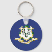 Connecticut Staatsvlag Sleutelhanger (Achterkant)