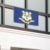 Connecticut Staatsvlag Spandoek (Buitenkant Gebouw)