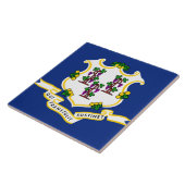 Connecticut Staatsvlag Tegeltje (Zijkant)
