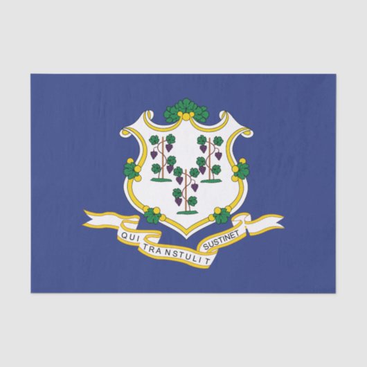 Connecticut Staatsvlag Tissuepapier (Voorkant)