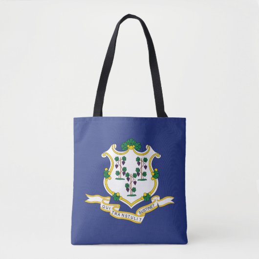 Connecticut Staatsvlag Tote Bag (Voorkant)