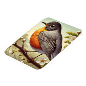 Connecticut State Bird Amerikaanse Robin Magneet (Linkerzijde)