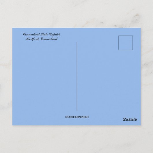 Connecticut State Capitol Hartford Connecticut Briefkaart (Achterkant)