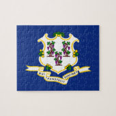 Connecticut State Flag 8x10 Legpuzzel (Horizontaal)