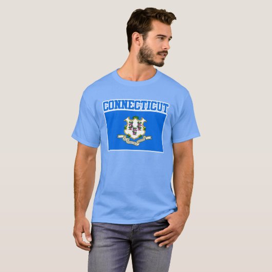 Connecticut State Flag T-shirt (Voorkant volledig)