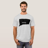 Connecticut State Map Belong T-shirt (Voorkant volledig)