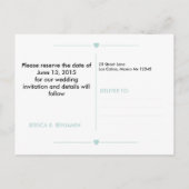 Connecticut State Map De datum opslaan Aankondigingskaart (Achterkant)