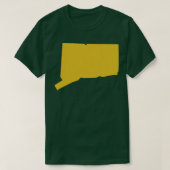Connecticut state map TShirt (Design voorkant)