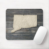 Connecticut State Outline Mouse Pad | Office Decor Muismat (Met muis)