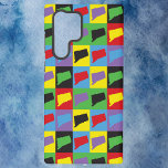 Connecticut State Pattern Pop Art Samsung Galaxy Hoesje<br><div class="desc">Vind je de Amerikaanse staat Connecticut leuk? Deze telefoonhoes heeft een pop art-patroon met de staat Connecticut in paarse,  geel,  blauw,  groen,  rood en zwart.</div>