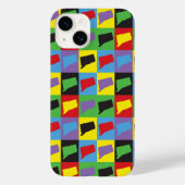 Connecticut State Pop Art Pattern Case-Mate iPhone Case (Achterkant)