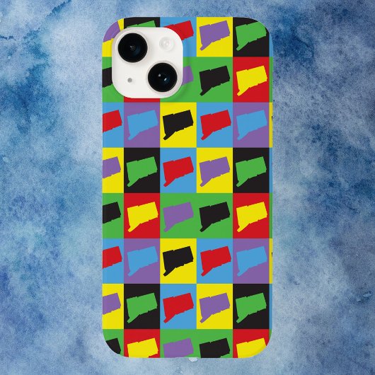 Connecticut State Pop Art Pattern Case-Mate iPhone Case