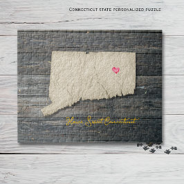 Connecticut State Puzzle – Rustic New England Legpuzzel
