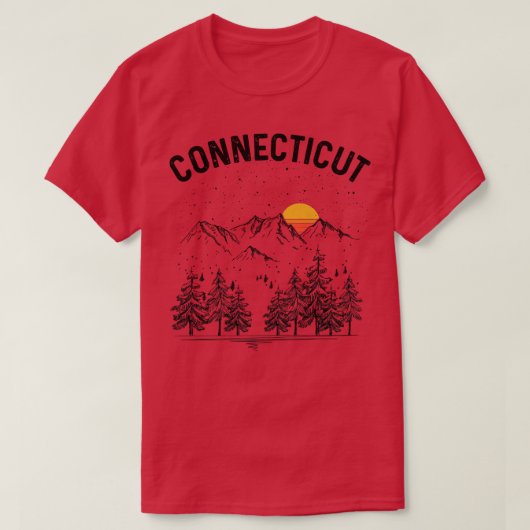 Connecticut State  Retro T-shirt (Design voorkant)