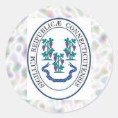 Connecticut State Seal Stickers (Voorkant)