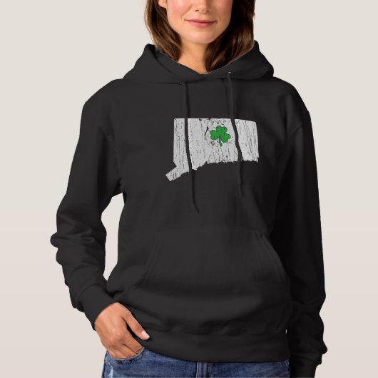 Connecticut State St Patrick S Day Connecticut Sha Hoodie (Voorkant)