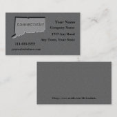 Connecticut State Visitekaartje gesneden stenen lo (Voorkant / Achterkant)