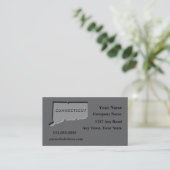 Connecticut State Visitekaartje gesneden stenen lo (Staand voorkant)