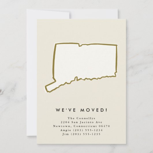 Connecticut State We hebben handgetekende beweging Aankondiging (Voorkant)