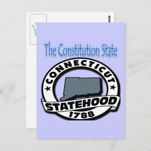 Connecticut-status 1788 briefkaart (Voorkant / Achterkant)