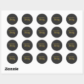 Connecticut Sterke T-Shirt Ronde Sticker (Vel)