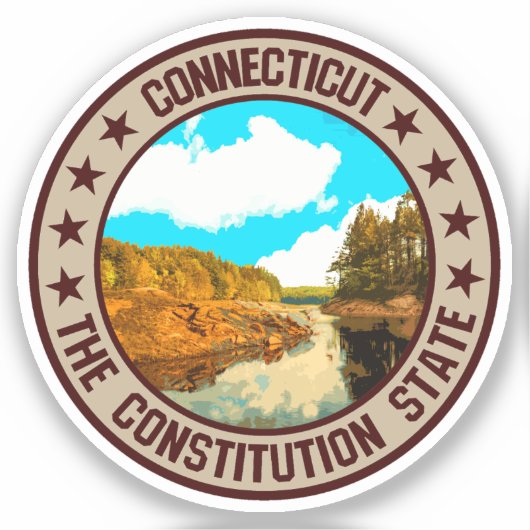 Connecticut Sticker (Voorkant)