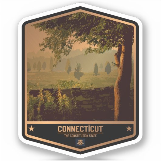 Connecticut Sticker (Voorkant)